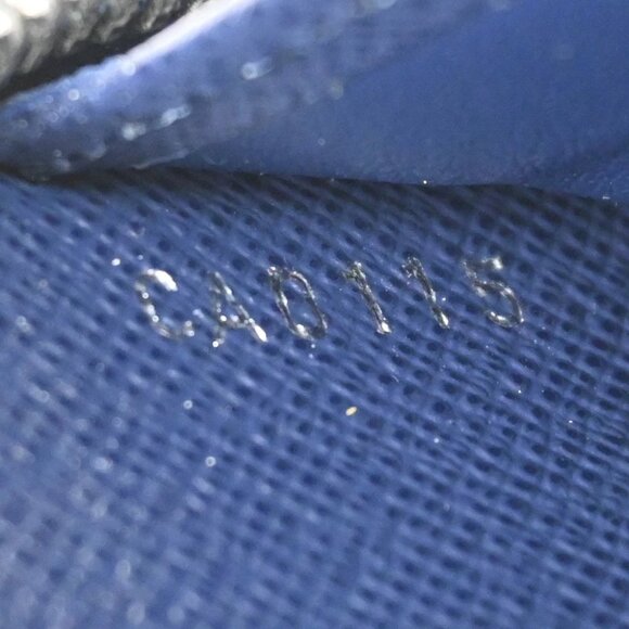 LOUIS VUITTON LV Logo Zippy Wallet Epi Leather Saphir Blue SHW M60435 32KB286 - Picture 13 of 13